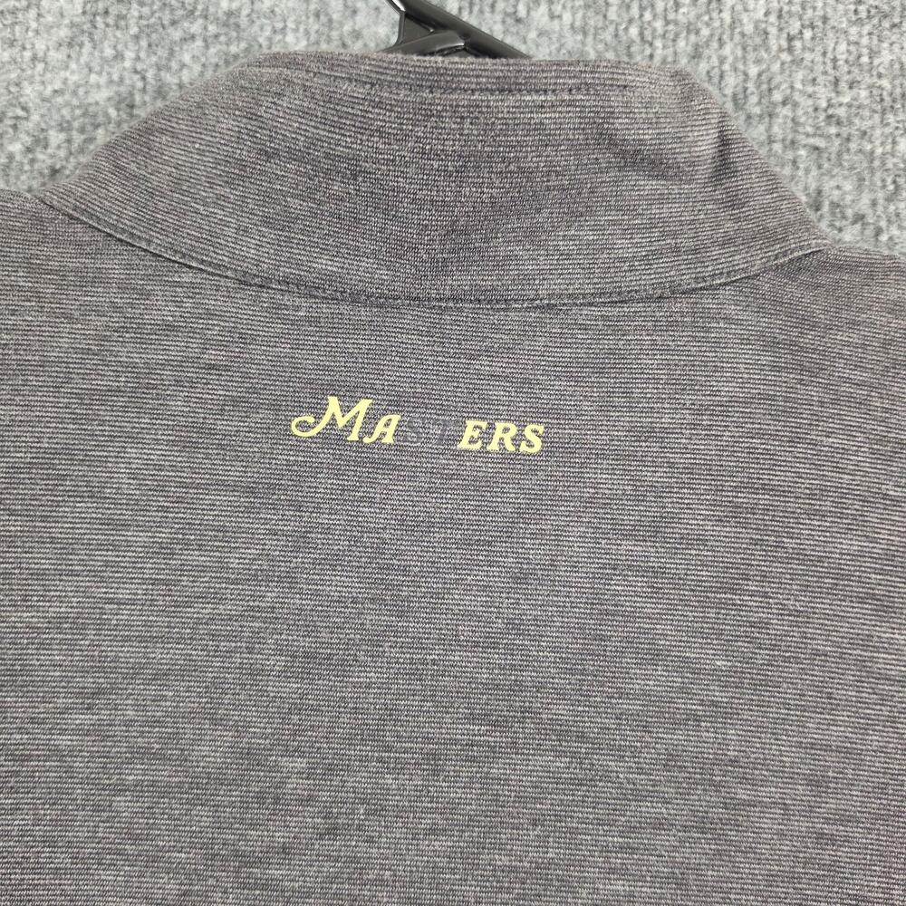 Masters Tech Sweater Mens Medium Performance 1/4 Zip Gray Lightweight Golf Sport - Picture 6 of 11